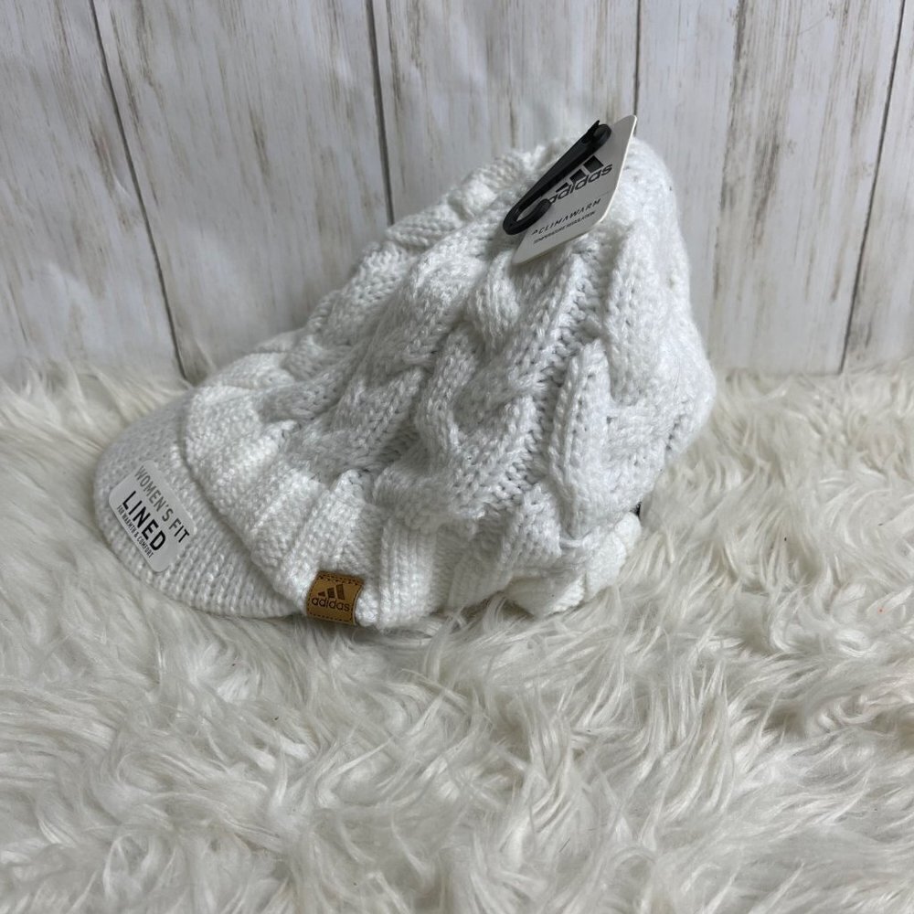 Adidas Crystal Brimmer Hat OS White NWT Climawarm - Picture 5 of 10